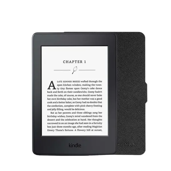 کتاب خوان آمازون مدل Kindle Paperwhite نسل هفتم همراه با کاور هوشمند کمان رایانه - ظرفیت 4 گیگابایت