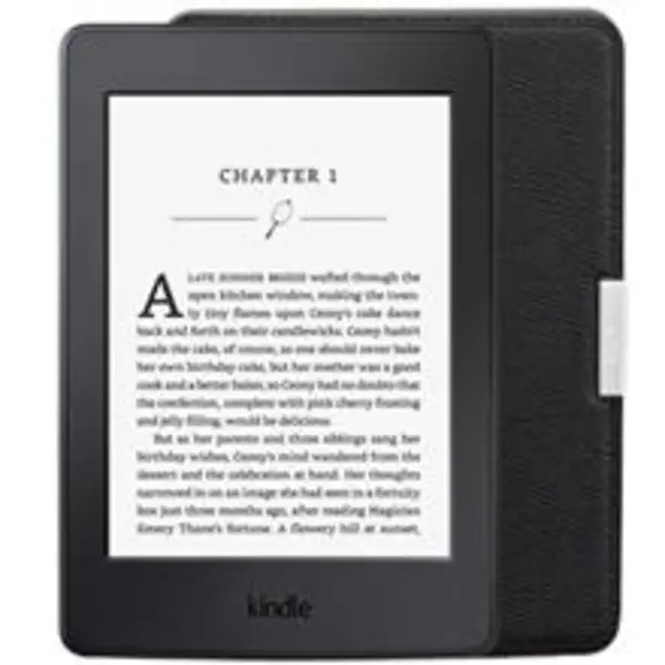 کتاب خوان آمازون مدل Kindle نسل هفتم همراه با کاور چرمی آمازون - ظرفیت 4 گیگابایت