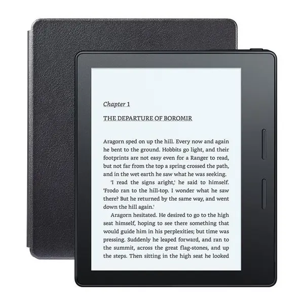 کتابخوان آمازون مدل نیو کیندل اوسیس با کاور شارژر چرمی