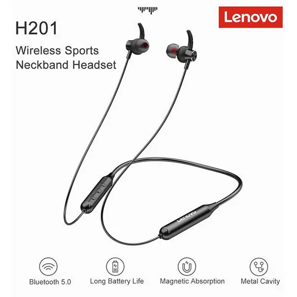 هدفون بیسیم لنوو H201 - 5