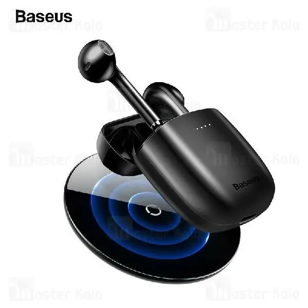 هدفون بی سیم باسئوس مدل ENCOK W04 PRO همراه با محفظه شارژ بی سیم - 2