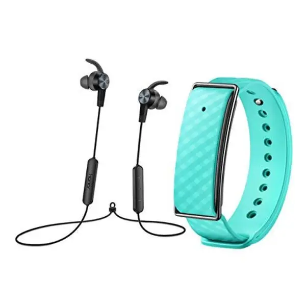 Huawei Original AM61 Sport Bluetooth Wireless Headphones Lite - Magnetic Absorption - Bass Surging Black+A1 Band - 3