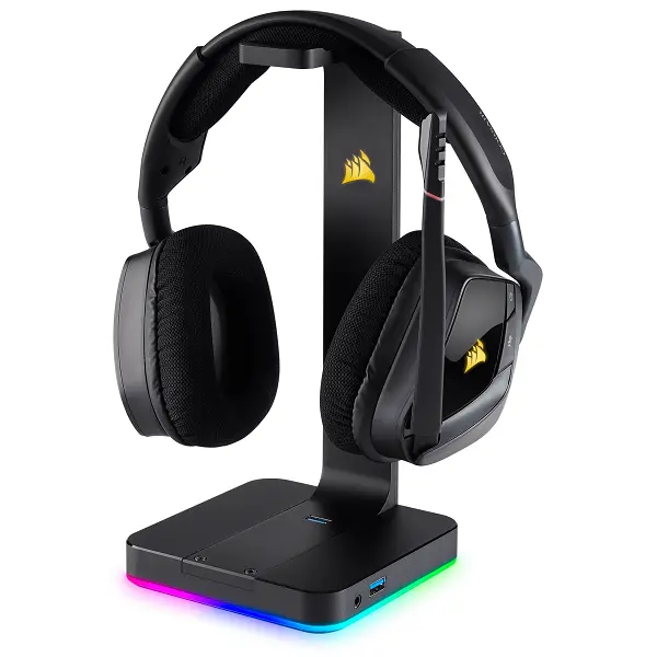 پایه نگهدارنده هدست کورسیر ST100 RGB Premium 7.1 Surround Sound - 2