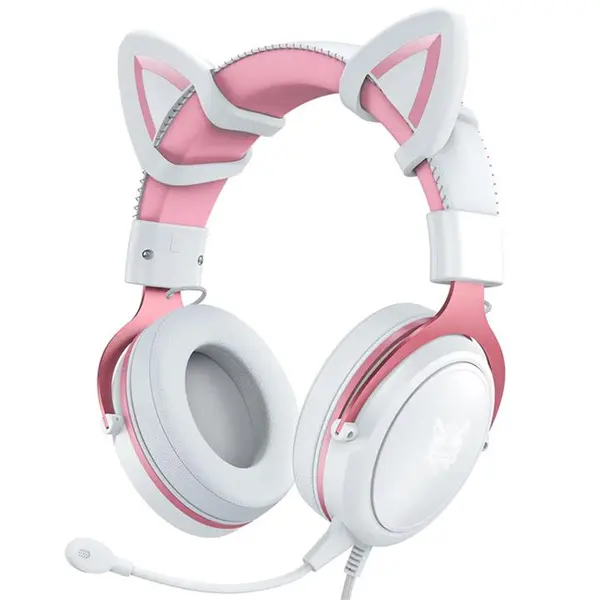 هدست Onikuma X10 Gaming Headset - White/Pink