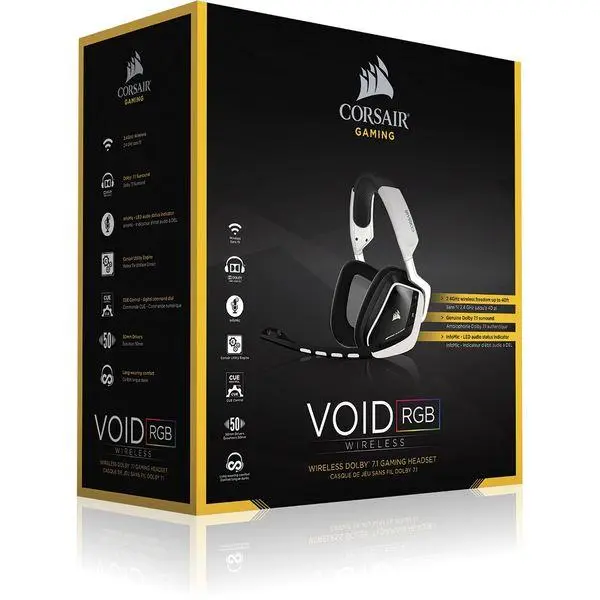 VOID Wireless Dolby 7.1 RGB Gaming Headset — White