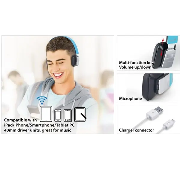 هدست بلوتوث جنیوس مدل HS-920BT - 2