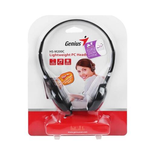 هدفون genius مدل HSM200C (با سیم)  رنگ مشکی