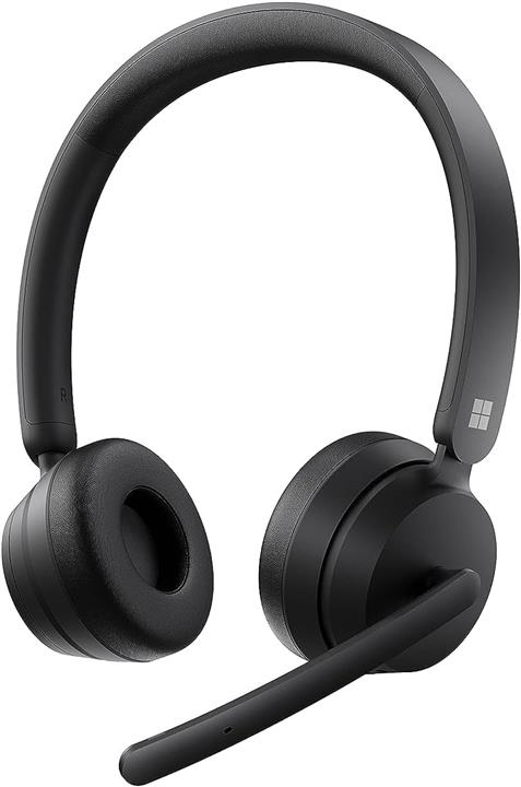 Microsoft Modern Wireless Headset - Wireless HeadsetComfortable On-Ear Stereo Headphones with Noise-Cancelling Microphone USB-A dongle On-Ear Controls PC/Mac - Certified for Microsoft Teams Black - ارسال 10 الی 15 روز کاری
