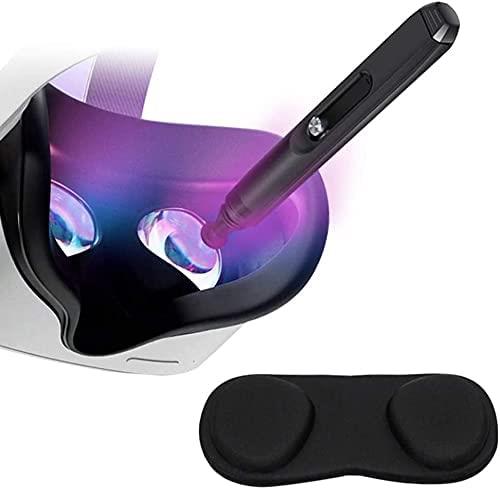 قلم تمیزکننده لنز سازگار برای Oculus Quest 2/Quest Rift S/HTC Vive Cosmos/Valve Index / هدست PS4 Pico VR، هولولنز مایکروسافت، دوربین‌ها، گرد و غبار لنز نوری و تمیز کردن اثر انگشت (با پوشش لنز)