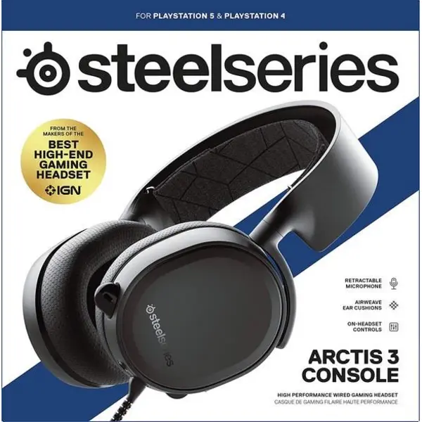 هدست گیمینگ استیل سریز مدل SteelSeries Arctis 3