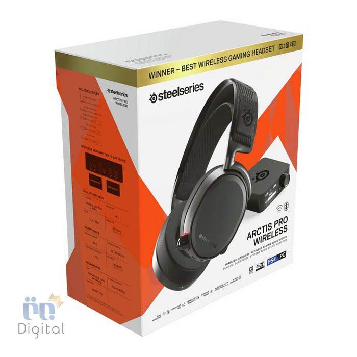 هدست بی سیم SteelSeries Arctis مدل Pro Wireless Gaming - سفید - White