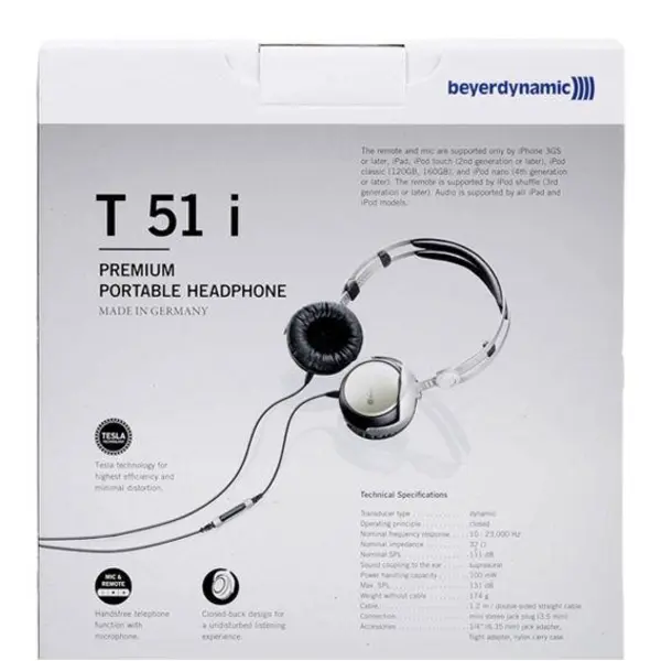 هدفون حرفه ای بیرداینامیک مدل T51I - 4