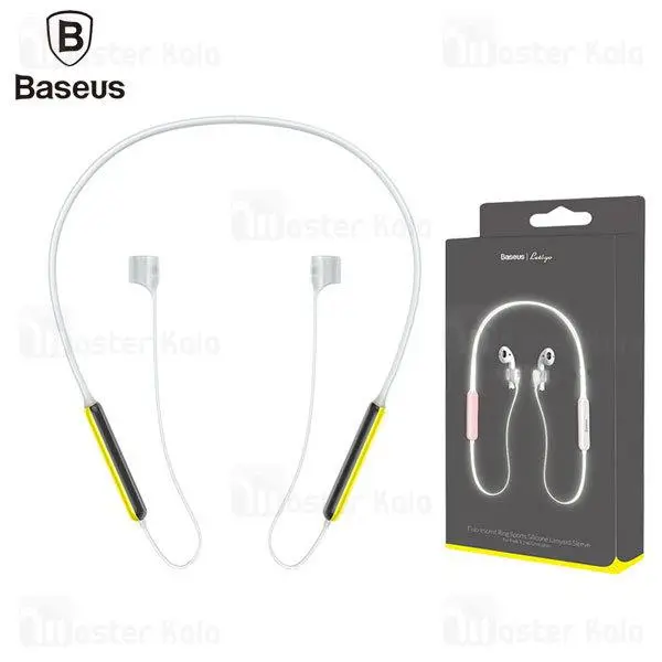 بند نگهدارنده اپل ایرپاد بیسوس Baseus ARAPPOD-BGY Fluorescent Ring Sports Silicone Lanyard Sleeve - 5