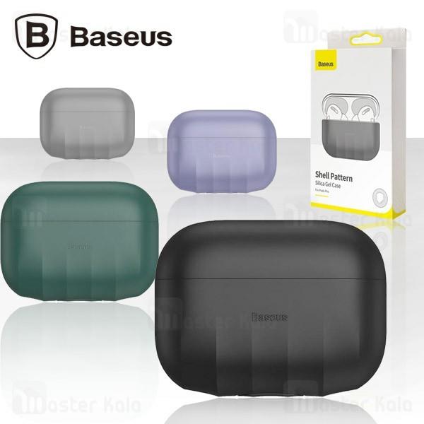 کاور محافظ سیلیکونی ایرپاد پرو بیسوس Baseus Shell Pattern Silica Gel Case WIAPPOD-BK...