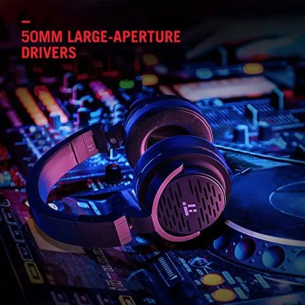 هدفون بی سیم تائوترونیکس Bluetooth Headphones with 50mm Large-Aperture Drivers, Deep Bass, Memory Foam Ear Pad Wireless Headphones, 25 Hour Playtime, On Ear Controls, aptX, Adjustable & Ergonomic Design - 2