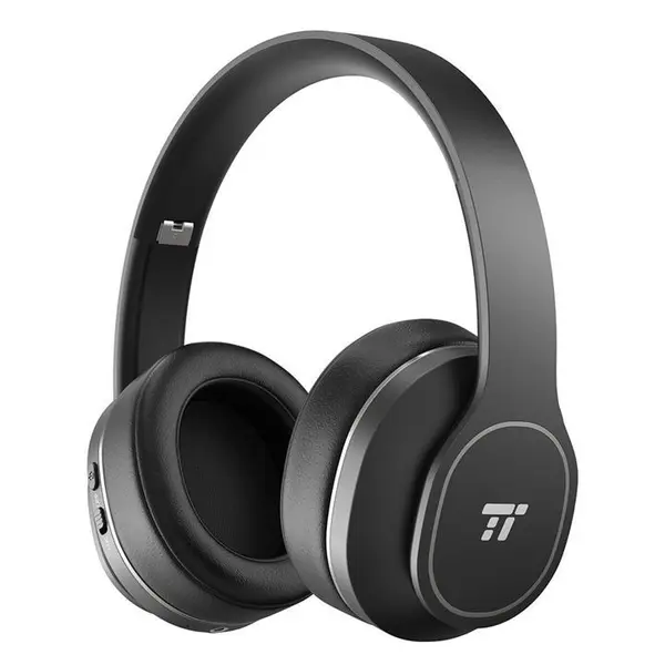 هدفون بی سیم تائوترونیکس Active Noise Cancelling Bluetooth Headphones, Durable Over Ear Headphones with Soft Protein Ear Pads & 24 Hour Playtime, Foldable, CVC 6.0 Noise Cancelling Mic Wireless Headphones