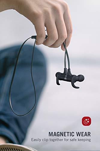 هدفون بی سیم تائوترونیکس Bluetooth Headphones [2019 Upgrade] Wireless 5.0 Magnetic Earbuds Snug Fit for Sports with CVC 8.0 Built in Mic TT-BH07 (IPX6 Waterproof, aptX Stereo, 9 Hours Playtime)