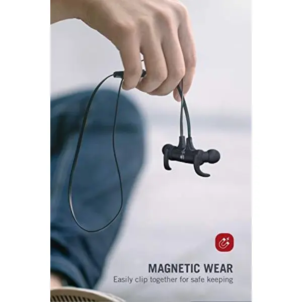هدفون بی سیم تائوترونیکس Bluetooth Headphones [2019 Upgrade] Wireless 5.0 Magnetic Earbuds Snug Fit for Sports with CVC 8.0 Built in Mic TT-BH07 IPX6 Waterproof, aptX Stereo, 9 Hours Playtime