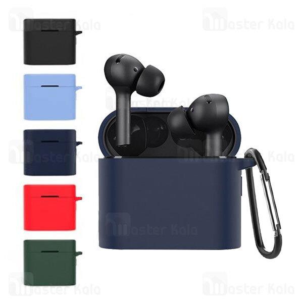 کاور محافظ سیلیکونی هندزفری شیائومی Xiaomi Mi Air 2 Pro Earphone Silicone Case همراه با قلاب آویز...