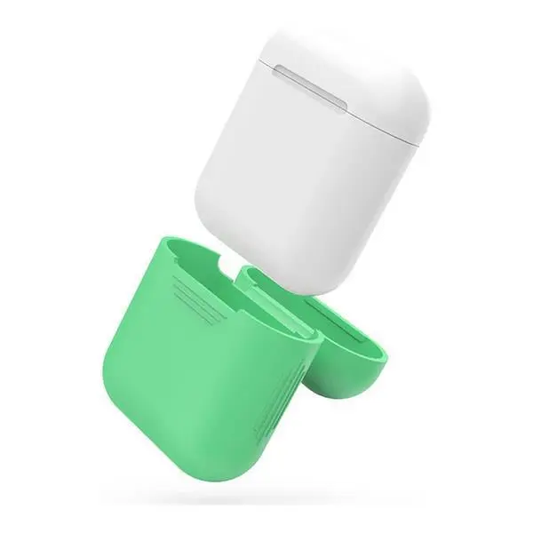 کاور محافظ سیلیکونی به همراه یک بند نگهدارنده مناسب برای کیس Apple AirPods - 2