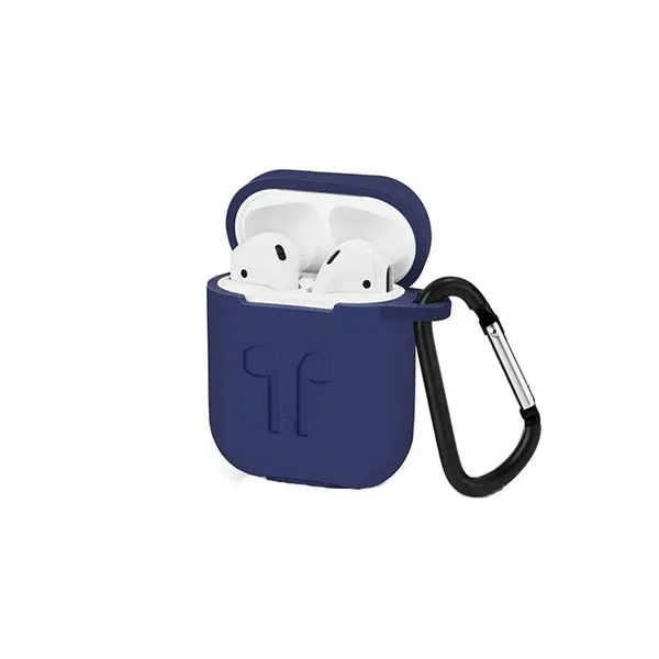 کاور محافظ سیلیکونی به همراه یک بند نگهدارنده مناسب برای کیس Apple AirPods - 4