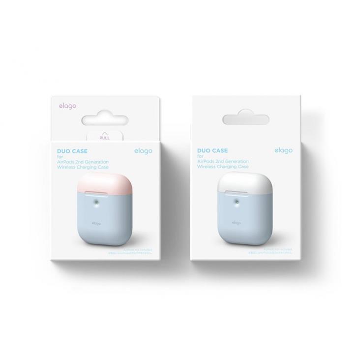 Elago Duo Hang Case Silicone Protective Cover For Apple Airpods