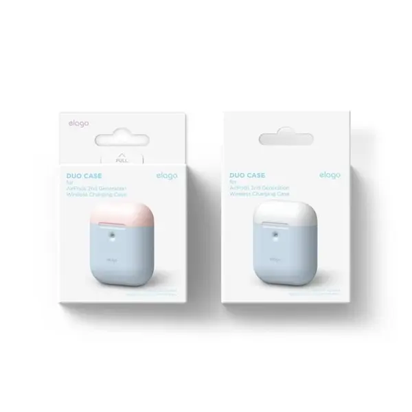کاور محافظ سیلیکونی الاگو مدل DUO Hang Case مناسب برای کیس اپل AirPods