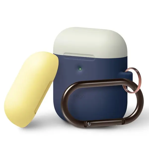 کاور محافظ سیلیکونی الاگو مدل DUO Hang Case مناسب برای کیس اپل AirPods