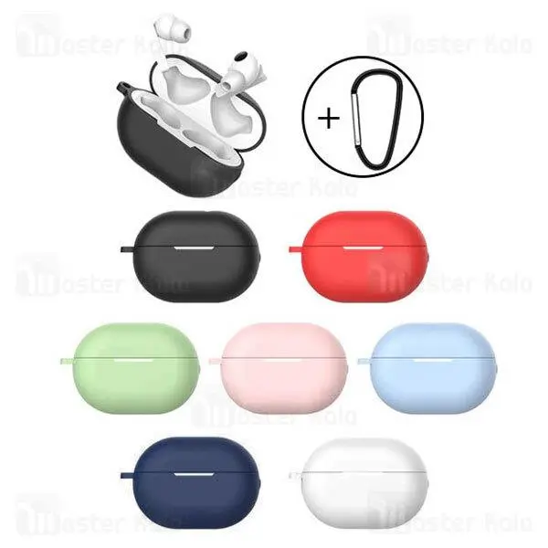 کاور محافظ سیلیکونی هندزفری هواوی Huawei FreeBuds Pro Earphone Silicone Case دارای قلاب آویز...