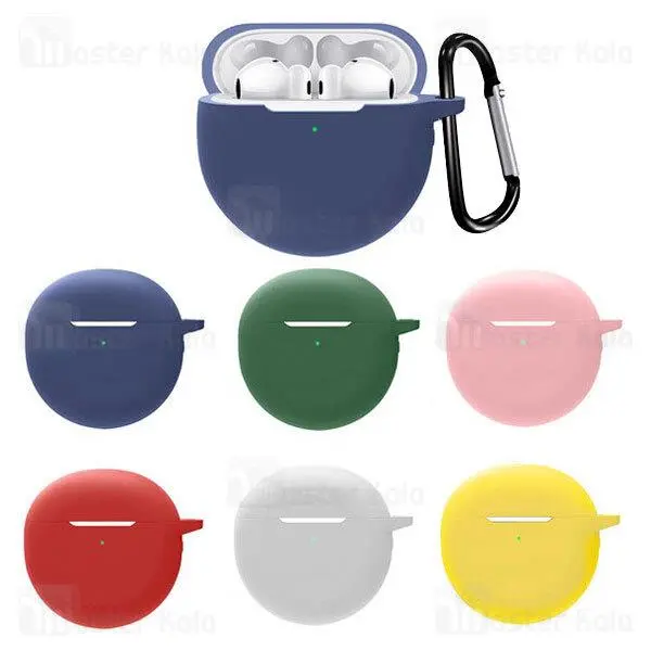 کاور محافظ سیلیکونی هندزفری هواوی Huawei FreeBuds 4 Earphone Silicone Case دارای قلاب آویز...