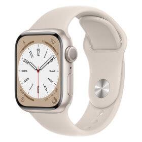 ساعت هوشمند اپل واچ سری 8 مدل 41 میلی متری با بند میدنایت و بدنه آلومینیومی میدنایت