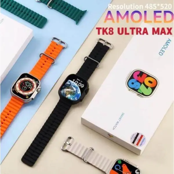 ساعت هوشمند طرح اپل واچ اولترا مدل TK8 ULTRA MAX با صفحه AMOLED