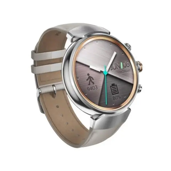 ساعت هوشمند ایسوس زن واچ 3 مدل WI503Q Rose Gold With Beige Leather Band