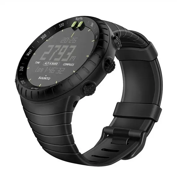 Fintie Suunto Core Replacement Watch Band, Rubber Accessory Strap Wrist Sport Bands w/Metal Clasp Compatible with Suunto Core Smartwatch, Black - 5