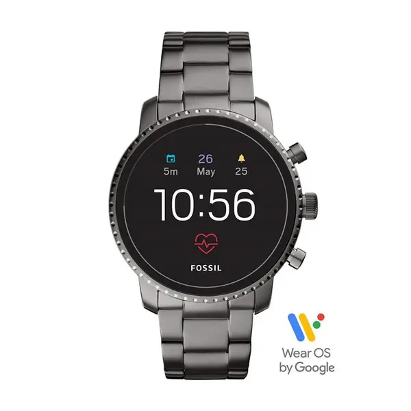 ساعت هوشمند صفحه نمایش لمسی فولادی ضد زنگ Fossil Men Gen 4 Explorist HR با ضربان قلب ، GPS ، NFC و تلفن های هوشمند