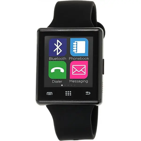 I-Touch Air Smart Watch Screen Bluetooth with Pedometer Analysis Sleep Monitoring Band for Samsung Galaxy Android Apple iPhone iOS Google Nexus Smartphone (Black/Black, 41mm)