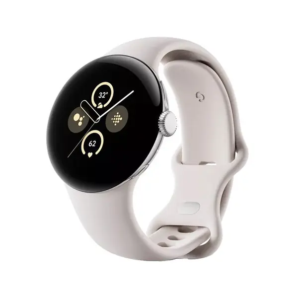 ساعت هوشمند گوگل مدل Pixel Watch 2 رنگ نقره ای با بند Porcelain سیلیکونی