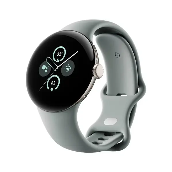 ساعت هوشمند گوگل مدل Pixel Watch 2 رنگ طلایی با بند Hazel سیلیکونی
