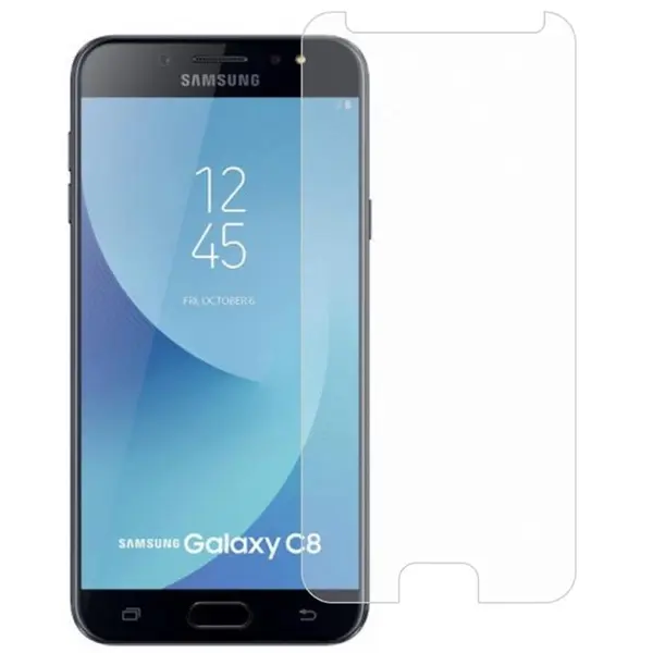 محافظ صفحه نمایش شیشه ای samsung galaxy C8 Glass Screen Protector For Samsung Galaxy C8 - 2