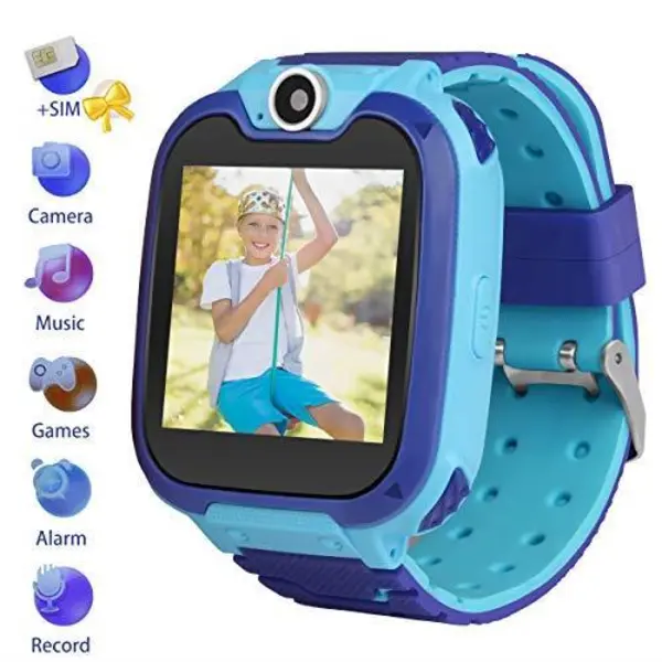 SEPVER Smart Watch SN05 Round Bluetooth Smartwatch with SIM Card Slot Compatible with Samsung LG Sony HTC HUAWEI Google Xiaomi Android Smart Phones for Women Men Kids Boys Girls Black