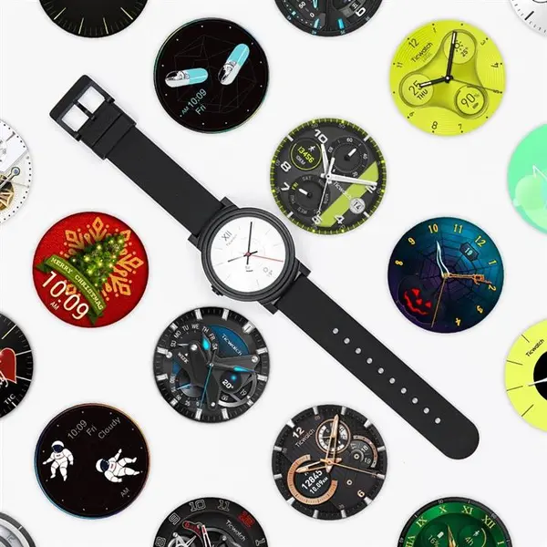 Ticwatch E Bluetooth Smart Watch, Google Assistant, Wear OS by Google Smartwatch,Compatible with iPhone and Android S-Aurora