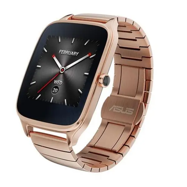 ساعت هوشمند ایسوس مدل Zenwatch 2 WI501Q Smart Watch New HyperCharge Model With Brown Rubber Band