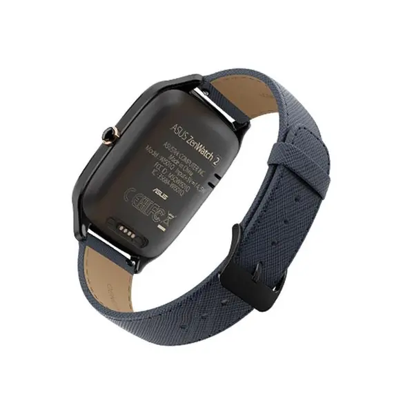 ساعت هوشمند ایسوس مدل Zenwatch 2 WI501Q Smart Watch New HyperCharge Model With Blue Leather Strap