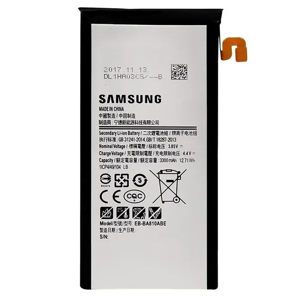 باتری موبایل سامسونگ مدل EB-BA810ABE با ظرفیت 3300mAh مناسب برای گوشی موبایل سامسونگ Galaxy A8 2016/A810 Samsung EB-BA810ABE 3300mAh Mobile Phone Battery For Samsung Galaxy A8 2016/A810 - 3