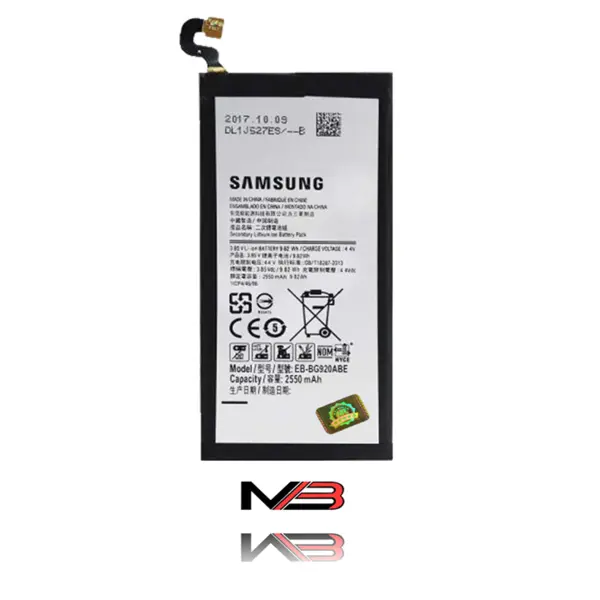 باتری سامسونگ مدل EB-BG920ABE ظرفیت 2550 میلی آمپرساعت مناسب برای گوشی موبایل Galaxy S6 Samsung Galaxy S6 EB-BG920ABE - 2