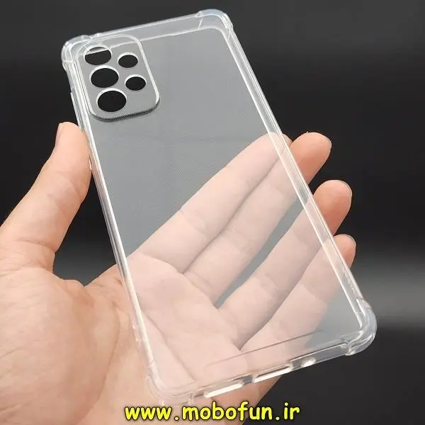 قاب گوشی Galaxy A73 5G سامسونگ طرح ژله ای شفاف بی رنگ ایربگ دار کپسولی محافظ لنز دار کد 37 - 2