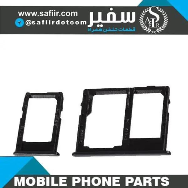 خشاب سیمکارت و مموری سامسونگ Samsung Galaxy J6 Plus / J610 Sim Holder SIM TRAY J6 PLUSE BLACK - 4