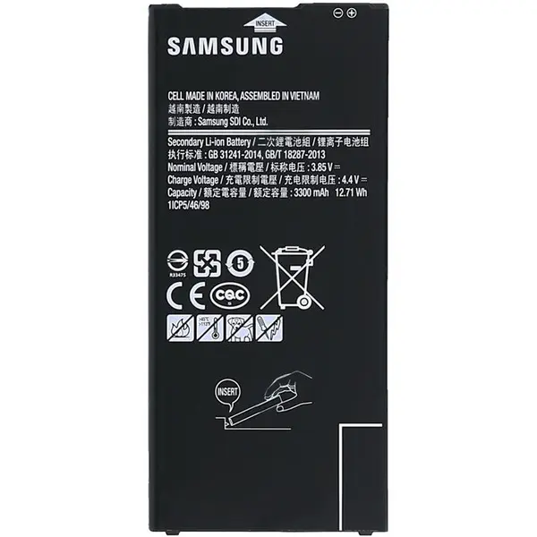 باتری گوشی سامسونگ گلکسی جی6 پلاس Samsung Galaxy J6 Plus J610 - 3300mAh Battery - 5