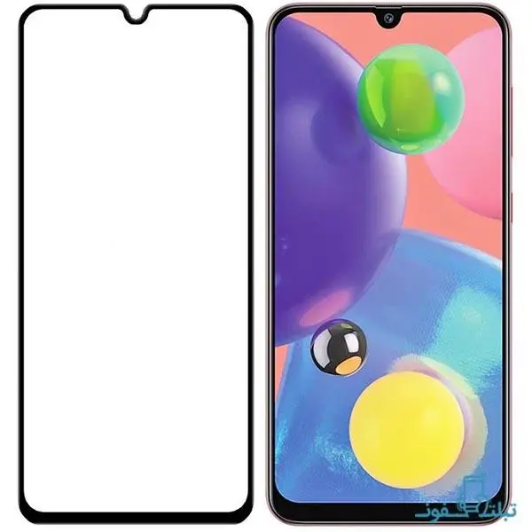 محافظ گلس فول چسب سامسونگ گلکسی A70s Full Glass Screen Protector For Samsung Galaxy A70s - 5