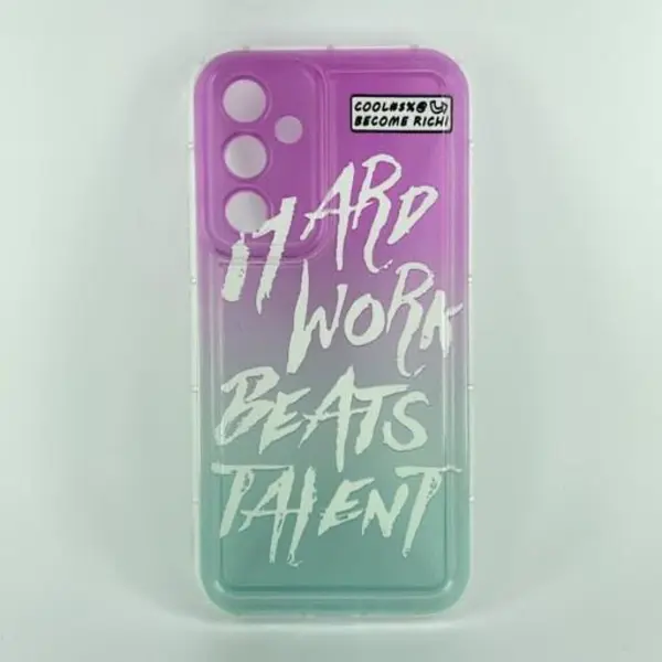 قاب گوشی Galaxy A54 5G سامسونگ طرح ژله ای مای کیس new face گلد لاین دور طلایی محافظ لنز دار کد 3 - 2
